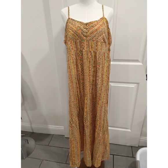 Cost Plus World Market Dresses & Skirts - WORLD MARKET Maxi Dress Boho Pattern Strappy‎ Sundress Women's 1XL